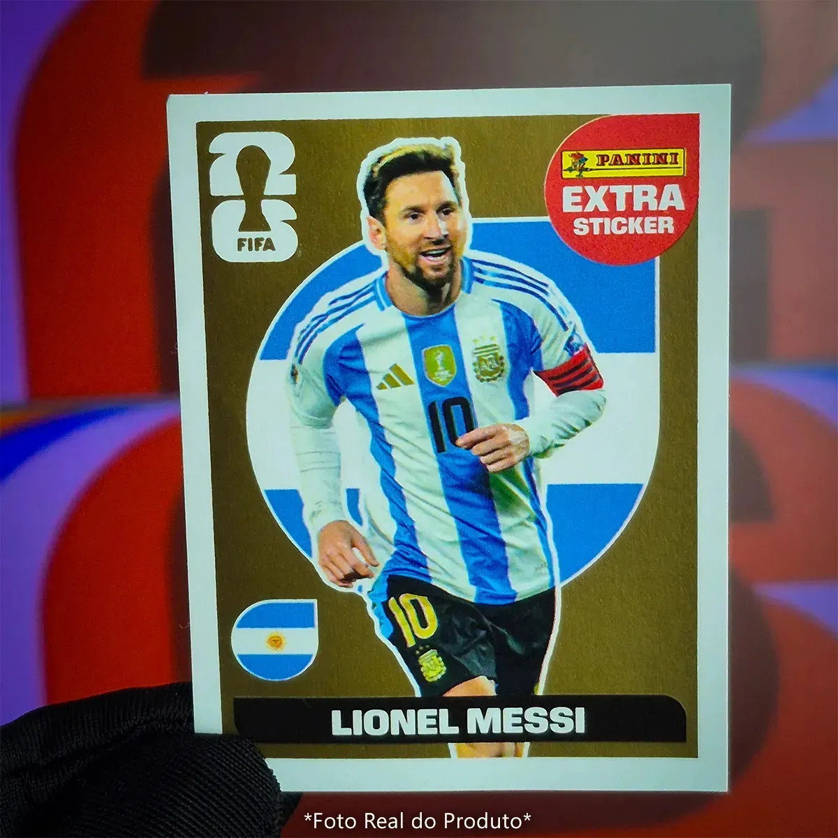 Figurita Panini Legend Extra de Lionel Messi para Copa del Mundo 2026