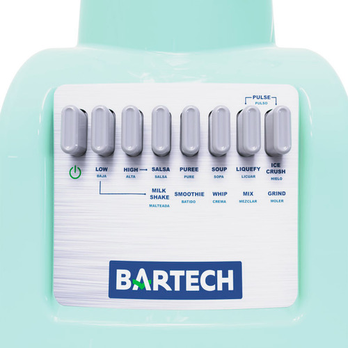 Licuadora 550w Plástico 2l Botonera 10vel Bartech B1 Verde