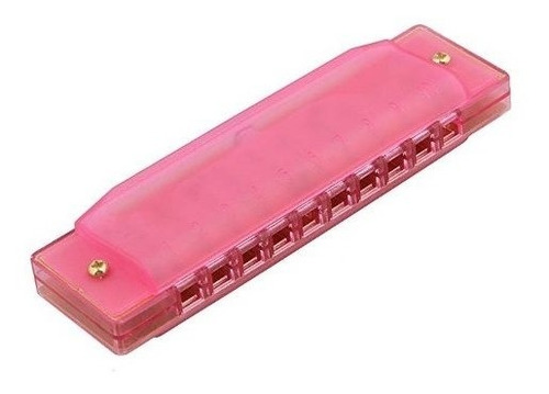 Armonica Parquer Plastico Rosa 10 Celdas En Do Cuota