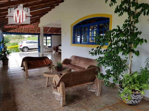 Linda Chácara Com 5 Dormitórios, Piscina, Excelente Localização, Vista Deslumbrante, À Venda, 8300 M² Por R$ 780.000 - Rural - Socorro/sp - Ch0359
