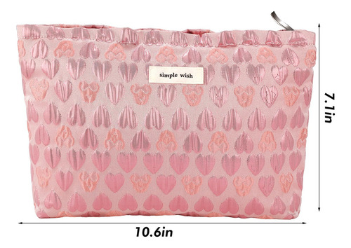 Zlfsrq Bolsa De Maquillaje Con Forma De Corazón, Bolsa De C