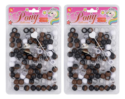 Kit 200 Cuenta Para Hacer Joya Adorno Pulsera Trenzar Poni +