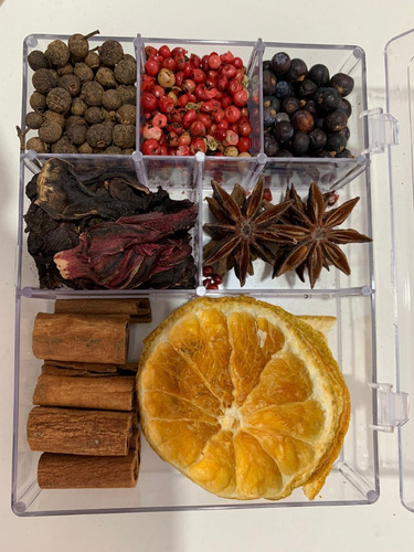 Imagem 3 de 10 de Caixa Para Presente Kit Gin Tônica 7 Especiarias Premium