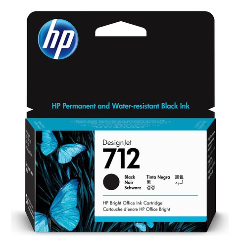 Cartucho Hp 712 Preto 38ml Original 3ed70a T210 T250 T650