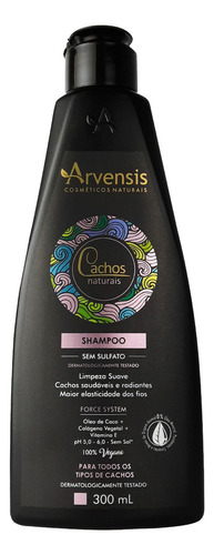 Kit Arvensis Cachos Shampoo Máscara 2x1 Geleia Alta Fixação