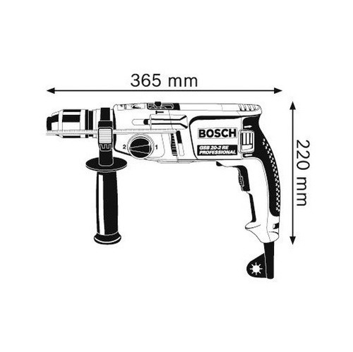 Taladro Percutor Gsb 20-2 Re Bosch 800w (cc)
