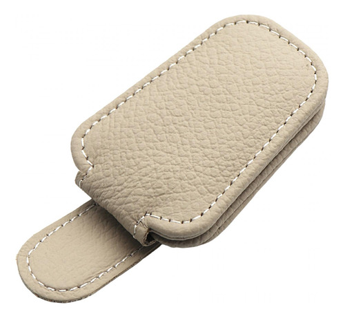 Clip De Gafas De Sol Para Coche, Accesorios De Visera Beige