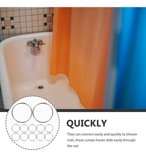 Accesorios Para Cortinas De Ducha Con Forma De Anillo De Met