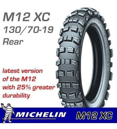 Cubierta 130-70-19 Michelin M12 Xc  Crf 450 , Kxf 450 , Yzf 450 , Rmz 450