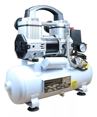 Compressor de ar elétrico portátil USK 1100-8L 8L 1.1hp 220V branco