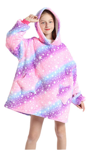 Pijama Poncho Estampado Infantil Abrigo Invierno Mm-6193