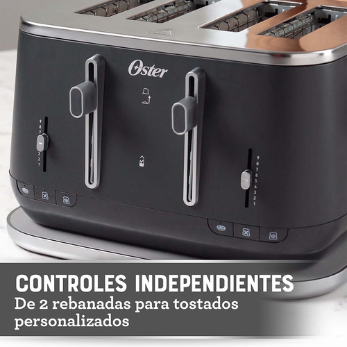 Tostadora Premium Para 4 Rebanadas Tsstta4540b Color Negro