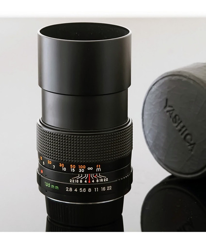 Yashica Ml 135\2.8 Com Adaptador Canon Eos Ef (ler Tudo)