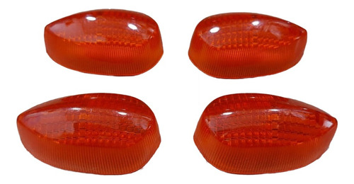 4 Lentes Pisca Seta Laranja Pra Moto Factor 125 Factor 150