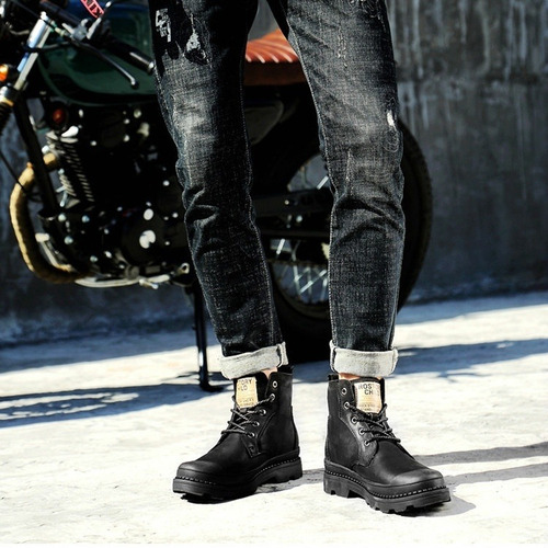 Zapato Casual Bota Hombre Martin Cuero Inglaterra High Vr