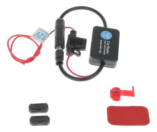 Amplificador De Antena De Coche Ksaauto, 12 V, Estéreo Fm Am