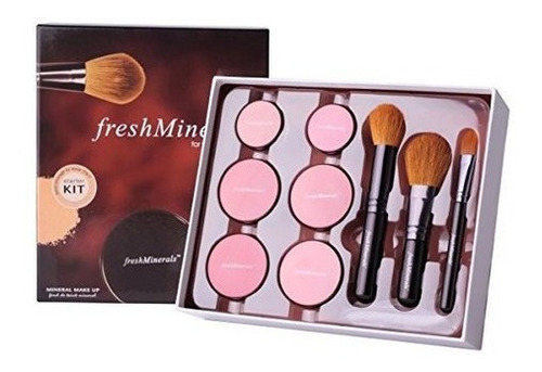 Freshminerals 9 Piece Mineral Powder Foundation Starter Kit