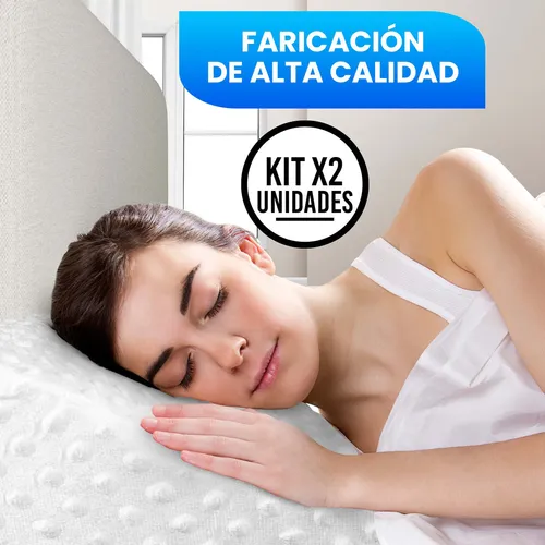 Almohada Ortopédica Energy Plus Con Espuma De Memoria Hipoalergénica, Ergonómica Para Cuello Y Cabeza, Lavable, Antiácaros Y Suave, Ideal Para Un Sueño Reparador Sin Dolores