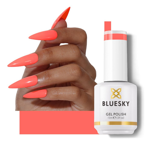 Bluesky Esmalte Gel Rosa, Fragante Y Larga Duración 15ml