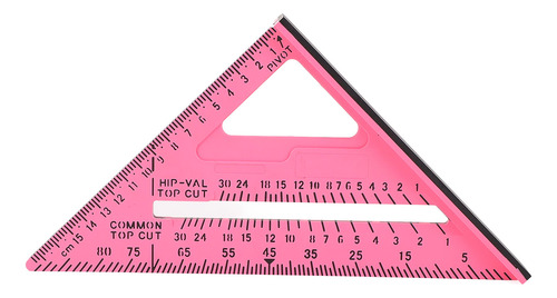 Regla De Carpintería Triangular De 7 Pulgadas, Material Plás