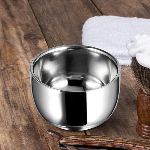 Jabonera De Afeitar De Acero Inoxidable, Taza De Jabón De