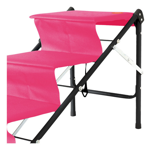 Escada Rampa One Para Cães E Gatos Rosa (até 15kg) - Tubline