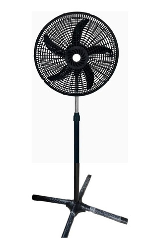 Ventilador 5 Aspa Pedestal Negro