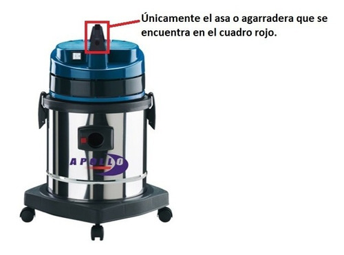 Imagen 2 de 4 de Accesorio Asa Agarradera Para Aspiradora Apollo 215 Maid 215