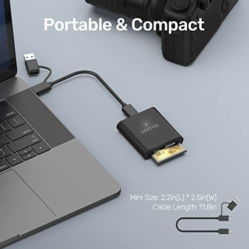 Imagen 7 de 7 de Cfast Card Reader, Unitek Usb 3.0 Usb C Cfast 2.0 Card Reade