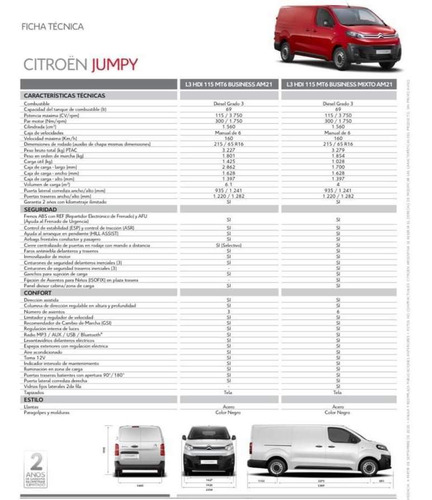 Citroën Jumpy 1.6 L3 Hdi 115 Business 2020