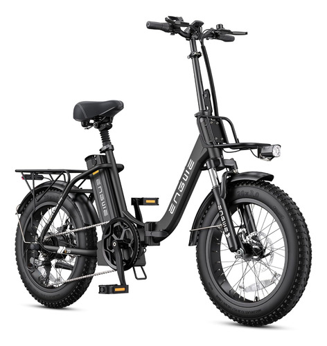 Bicicleta Elect Plegable 1125w/960w Llanta Gorda 28mph Negro