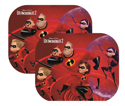 Cortina Lateral Auto Plegable Niños Disney Los Increibles