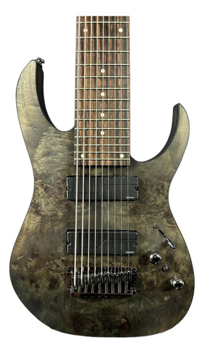 Guitarra Ibanez 9 Cordas Rg9pb Tgf Transparent Gray Flat Orientação Da Mão Destro