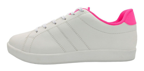 Sneaker De Mujer   Blanco / Neon 