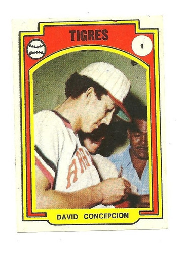 Barajita- David Concepción, Tigres, Año 72-73, No. 1