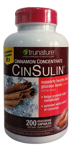 Cinsulin Concentrado De Canela. Nivela Glucosa En La Sangre