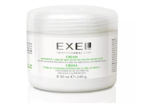 Crema Para Pieles Acneicas Exel Extracto Tea Tree Oil 250gr