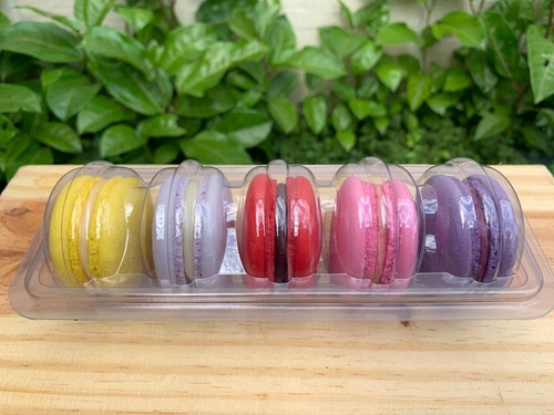 Imagem 2 de 10 de Embalagem Para 5 Macarons (maiores) 100 Un Frete Grátis
