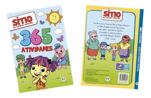 Livro Infantil 365 Atividades E Desenhos Para Colorir Sítio Do Picapau Amarelo