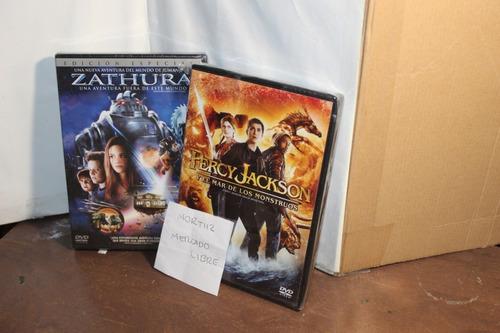 Set Peliculas Dvd Ciencia Ficción Zathura + Percy Jackson 2