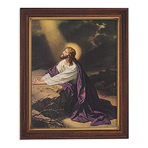 Retrato Enmarcado De Cristo Jardín De Getsemaní, 13 P...