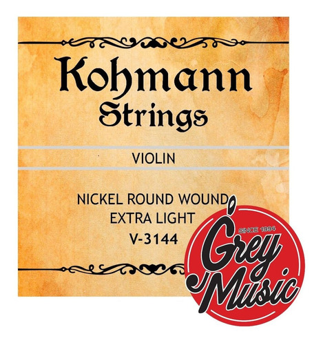 Cuerda Suelta Kohmann 3ra Re D De Violin 4/4 Kv3144