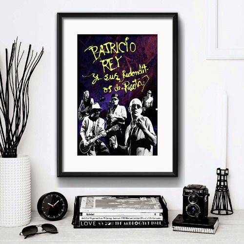 Cuadro Patricio Rey Los Redondos Indio Exclusivo C/ Paspartú