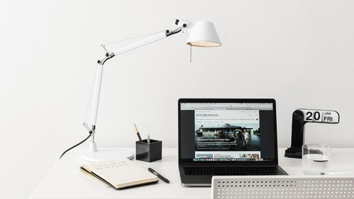 Tolomeo Micro Tavolo Color Blanco Brilla Original Artemide