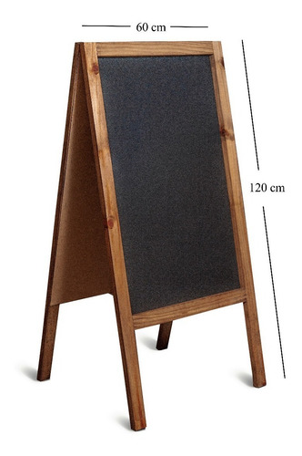 Pizarra Pizarron Pizarrones Doble Cartel Vereda 120x60 Fabri