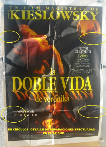 Afiche Cine La Doble Vida De Veronika Reparada Con Defectos