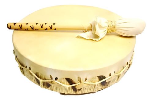 Tambor Xamãnico Lakota 12 Polegadas 30x7cm