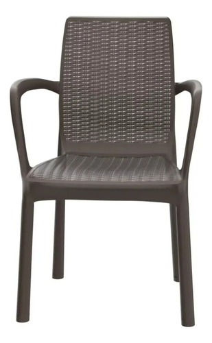 Silla Keter Bali Estilo Ratán Chocolate/ Envio Expres Full Marrón Rattan