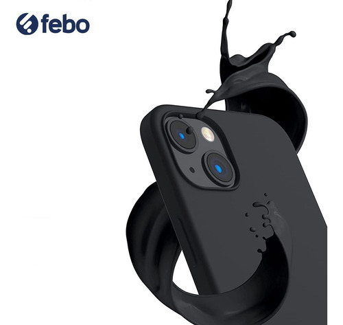 Silicona Protector Engomado Case Para iPhone 13 Mini Febo