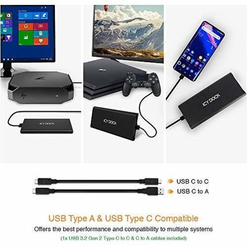 Icy Dock M.2 Nvme A Usb 3.2 Gen 2 (10 Gbps) Thunderbolt 3/